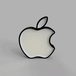 ezgif.com-gif-maker.gif Download STL file apple led light • 3D printable design, danilolhk