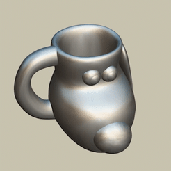 Dogy-gf.gif STL file Dog Mug・3D printer model to download