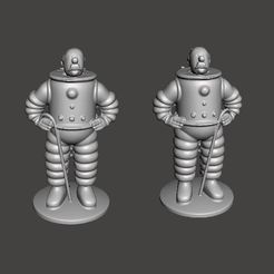 GIF.gif STL file FERNANDEZ AND HERNANDEZ FIGURES WITH LUNAR DIVING SUIT IN THE SEA OF ICE LANDING ON THE MOON THE ADVENTURES OF TINTIN COMIC BOOK・3D printable model to download