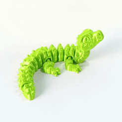 aligatorlijero.gif Файл STL Милый маленький аллигатор・3D-печать дизайна для загрузки
