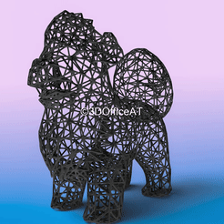 058_1.gif STL file #058 Growlithe Pokemon Wiremon Figure・3D printable model to download