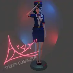 officerjennyuniformgi.gif Archivo STL Officer Jenny -pokemon- + bikini・Objeto imprimible en 3D para descargar, A2SLP