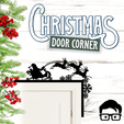 004a.gif 🎅 Christmas door corner (santa, decoration, decorative, home, wall decoration, winter) - by AM-MEDIA