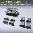 0.gif Air Intake manifold set for 572 ENGINE 1-24th