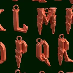 Llavero-Letras-Harry-Potter-Zoom.gif Calligraphy Enchantment: Harry Potter Magical Alphabet Keychains