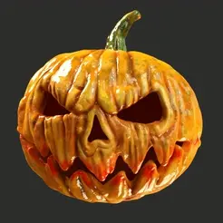 1x.gif Fichier STL casque de citrouille Halloween・Objet imprimable en 3D à télécharger