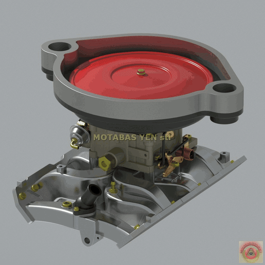 RAM AIR IV PERFORMANCE UPGRADE KIT for Pontiac Engines - 3D model önizlemesi