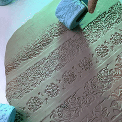 rollergif2.gif Fichier 3D Rouleaux de texture - Motifs floraux・Plan pour impression 3D à télécharger
