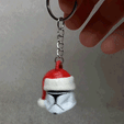 001.gif STL file santa CloneTrooper keychain・3D print object to download