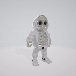 skull-punisher.gif Datei STL skull skeleton punisher nike・Design für 3D-Drucker zum herunterladen