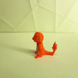 Charmander 3D printed.gif Fichier 3D Collection Pokemon Low Poly 151・Objet imprimable en 3D à télécharger, 3D-mon