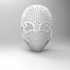 untitled.202.gif Archivo STL MASCARA MASK VORONOI COSPLAY HALLOWEEN・Diseño para descargar y imprimir en 3D