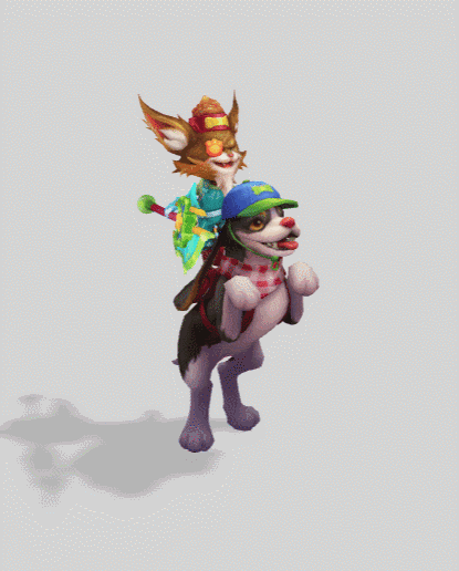 Kibble-Head Kled League of Legends 3D print model 3D model