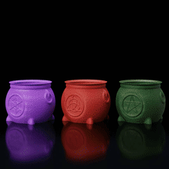 ezgif.com-gif-maker-1.gif STL file Halloween Vases Collection・Design to download and 3D print