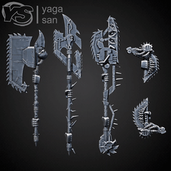 0001_4_3.gif Download file CSM two handed Chainsaw Weapones PACK with arms • 3D printer template, yagasan