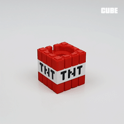 GIF-TNT.gif STL file MINECRAFT TNT APPLE WATCH STAND・3D print design to download