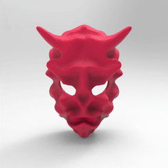 untitled.1819.gif Fichier STL MASQUE MASQUE VORONOI COSPLAY DEVIL・Design pour impression 3D à télécharger