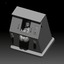xz.gif Fichier 3D Une fille coquine et amusante・Plan à imprimer en 3D à télécharger, NaughtyPeach