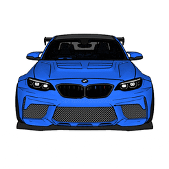 BMW-M2-Competition-2018.gif Archivo STL BMW M2 Competición・Objeto imprimible en 3D para descargar