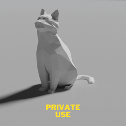 huge-priv-1.gif Fichier STL Low Poly Cat (No Supports !) (Usage privé)・Design pour imprimante 3D à télécharger