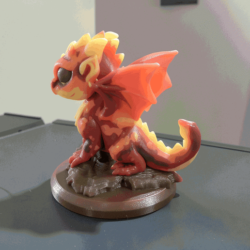 Baby Fire Dragon | Multicolour & Single Colour