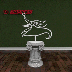 TNBC-Zero.gif STL-Datei Zero aus The Nightmare before Christmas!・3D-Drucker-Vorlage zum herunterladen