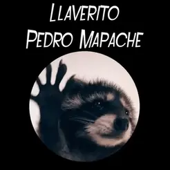 Llaverito-Pedro-Mapache.gif Pedro the Raccoon keychain