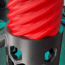 ezgif.com-gif-maker.gif Archivo STL ¡FIDGET TWIST CAN CUP HOLDER! Hexágono, juguete de manipulación temático y portavasos de lata.・Diseño de impresora 3D para descargar