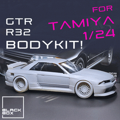 0.gif 3D file GTR R32 BODYKIT For tamiya 1/24・Model to download and 3D print