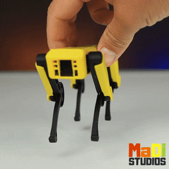 GIF.gif STL file Robot Dog Spot・Template to download and 3D print
