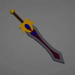 Garen-Sword-Full.gif 3D file Garen Sword・Model to download and 3D print