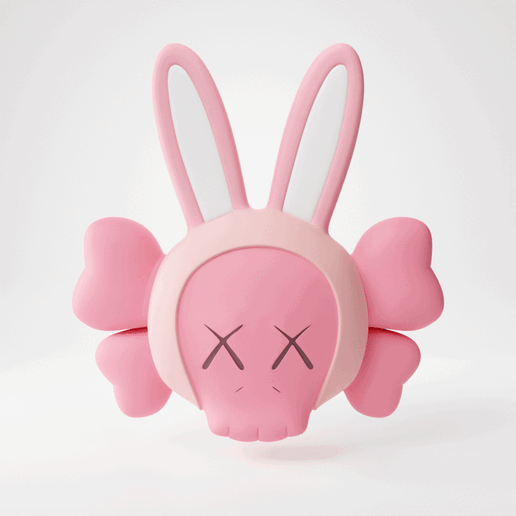 🐇 KAWS ACCOMPLICE RABBIT BUNNY HEAD・Free STL File for ・Cults