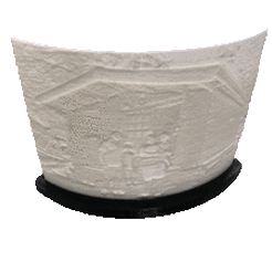 gif-soporte-litofania-curvo-vela.gif Free STL file Litofania support curved candle・3D print design to download