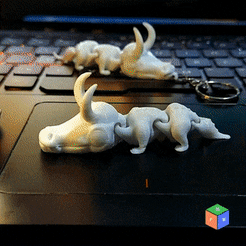 GIF_LOKI_ALLIGATOR_VARIANT_by_3D_wizardry.gif Archivo STL Juguete flexible Loki Alligator Variant más llavero・Modelo para descargar e imprimir en 3D, 3D-PRINT-WIZARDRY