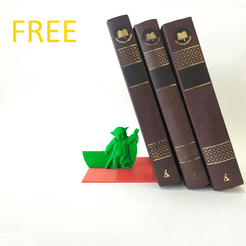 1.gif Archivo STL gratis Soporte para libros de Yoda・Objeto para impresora 3D para descargar