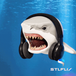 SHANGER-1.gif 3D file Shark Hanger・3D printable model to download, STLFLIX