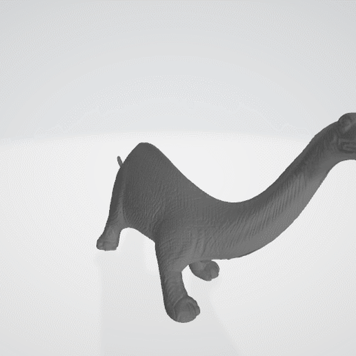 brontosaurustoy.gif Archivo STL BRONTOSAURUS 70S VINTAGE TOY FIGURE MODEL FOR KIDS DINOSAUR・Modelo imprimible en 3D para descargar, 3DScanWorld
