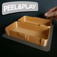 gif.gif STL file Box - Peel & Play - Print in Place・3D print design to download