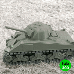 M4-Sherman_00.gif 3D file Tank Foldable M4-Sherman・3D print object to download, fab_365
