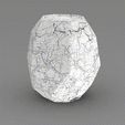 Keyshot-Animation-2.gif Marble Style Polygon Vase – Modern Geometric 3D Print Decor