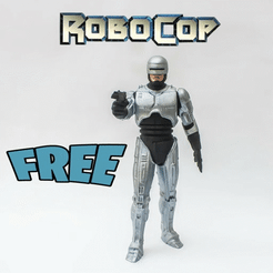 a.gif Free STL file Robocop statuette 1/6 scale // no support // pla kit・3D printer design to download