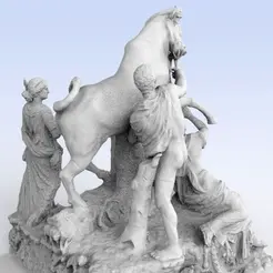 untitled.2126.gif Free STL file The Farnese Bull・3D print model to download
