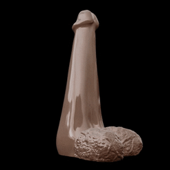 Big-dick-pyramide-smooth.gif Free STL file Big Dick Pyramide smooth・3D print design to download