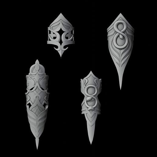 Ena-the-curator-infinity-nikki-cosplay-prop-1.mp4 Ena The Curator - Fingers accesories - Infinity Nikki Cosplay Prop