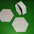 ezgif.com-gif-maker.gif STL SOAP MOLD, Frame to make soap LOVE HOME FAITH (Heart, Lotus Engrave)