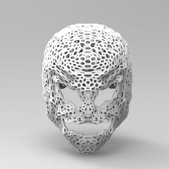 untitled.41.gif Fichier STL masque mascara voronoi cosplay halloween・Objet imprimable en 3D à télécharger