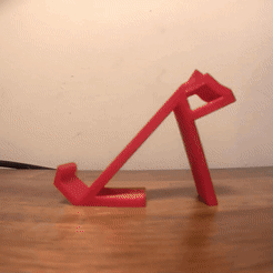 Phone Stand 3d Print.gif Download free STL file The Husqky Phone Stand • 3D print template, Monkey3D