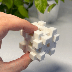 Videogif_AdobeExpress.gif STL file Puzzle Cube・3D printable model to download