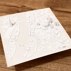 IMG_5939.gif STL file LONDON CITY - Miniature 3D Map・3D printer model to download, mithreed