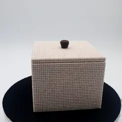 woven-box.gif STL file Woven Box Container Decorative Storage・3D printing design to download
